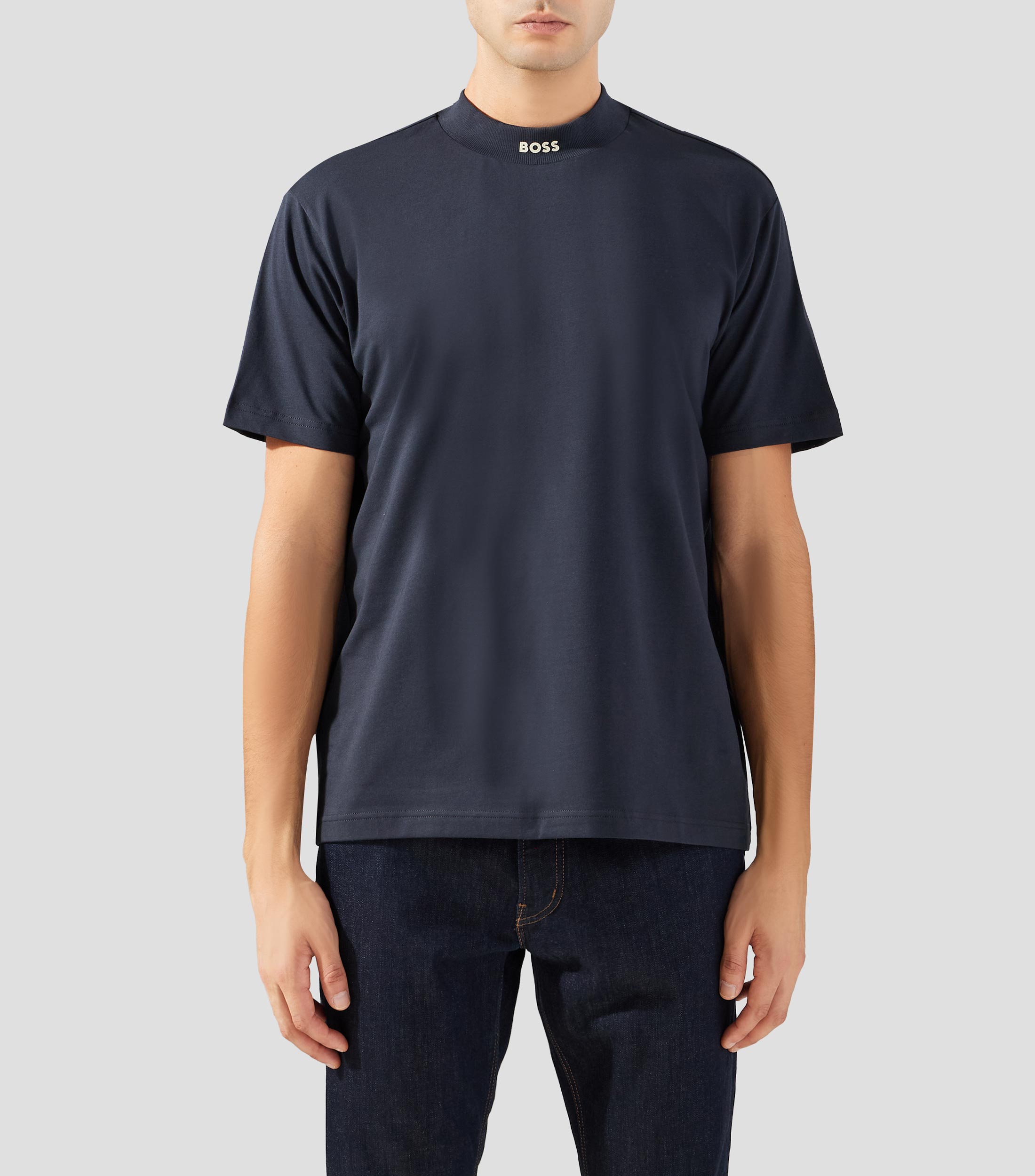 Playera cuello redondo manga corta lisa Hombre